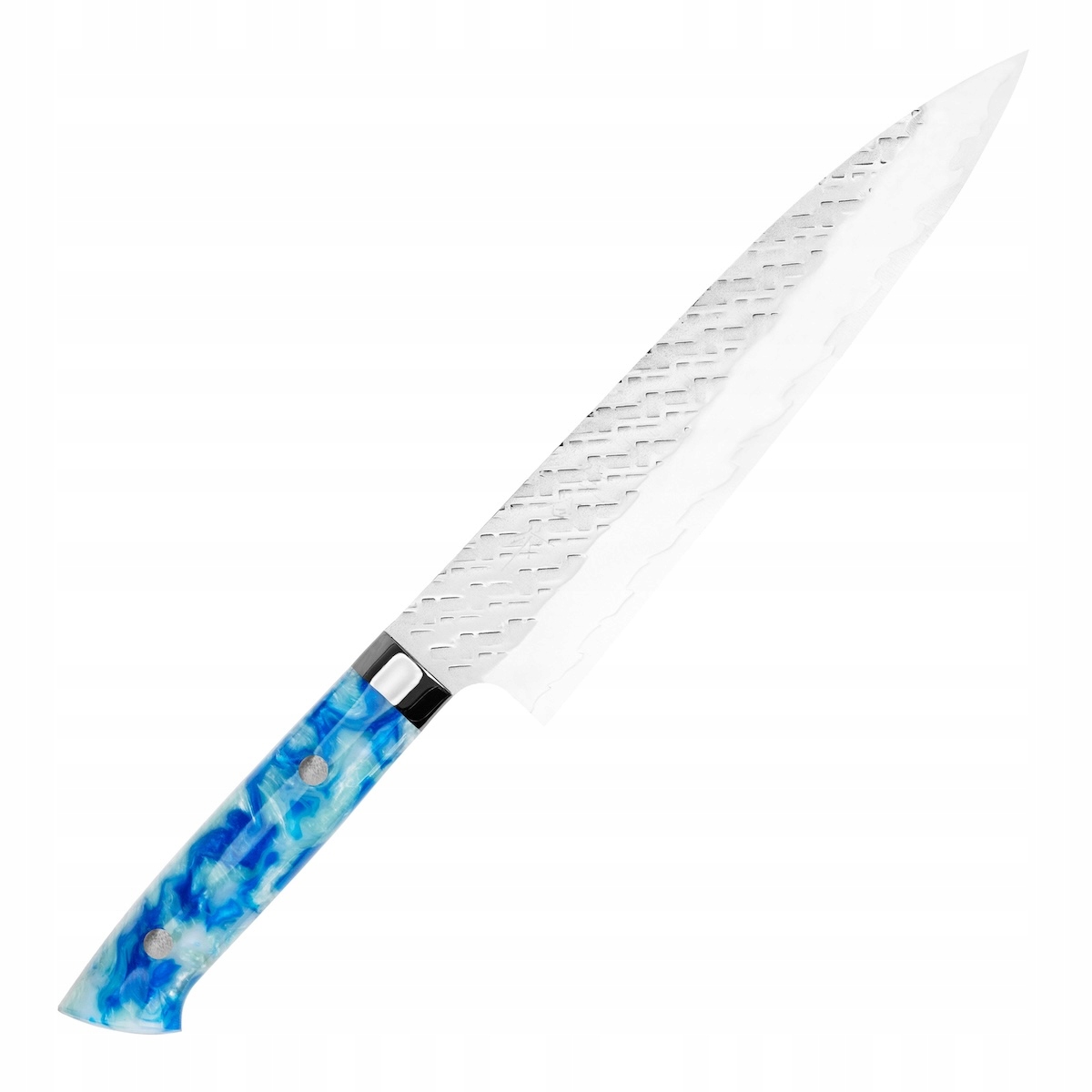 Takeshi Saji Strix Blue Acrylic Ručne kovaný japonský nôž šéfkuchára 21 cm