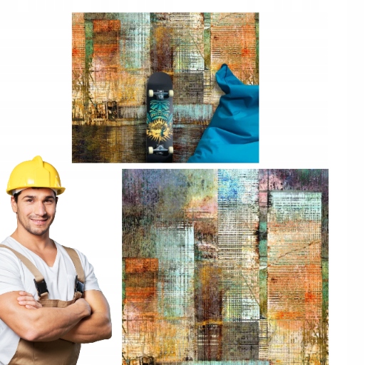 Panoramatická tapeta Barevné město 159 x 280 cm