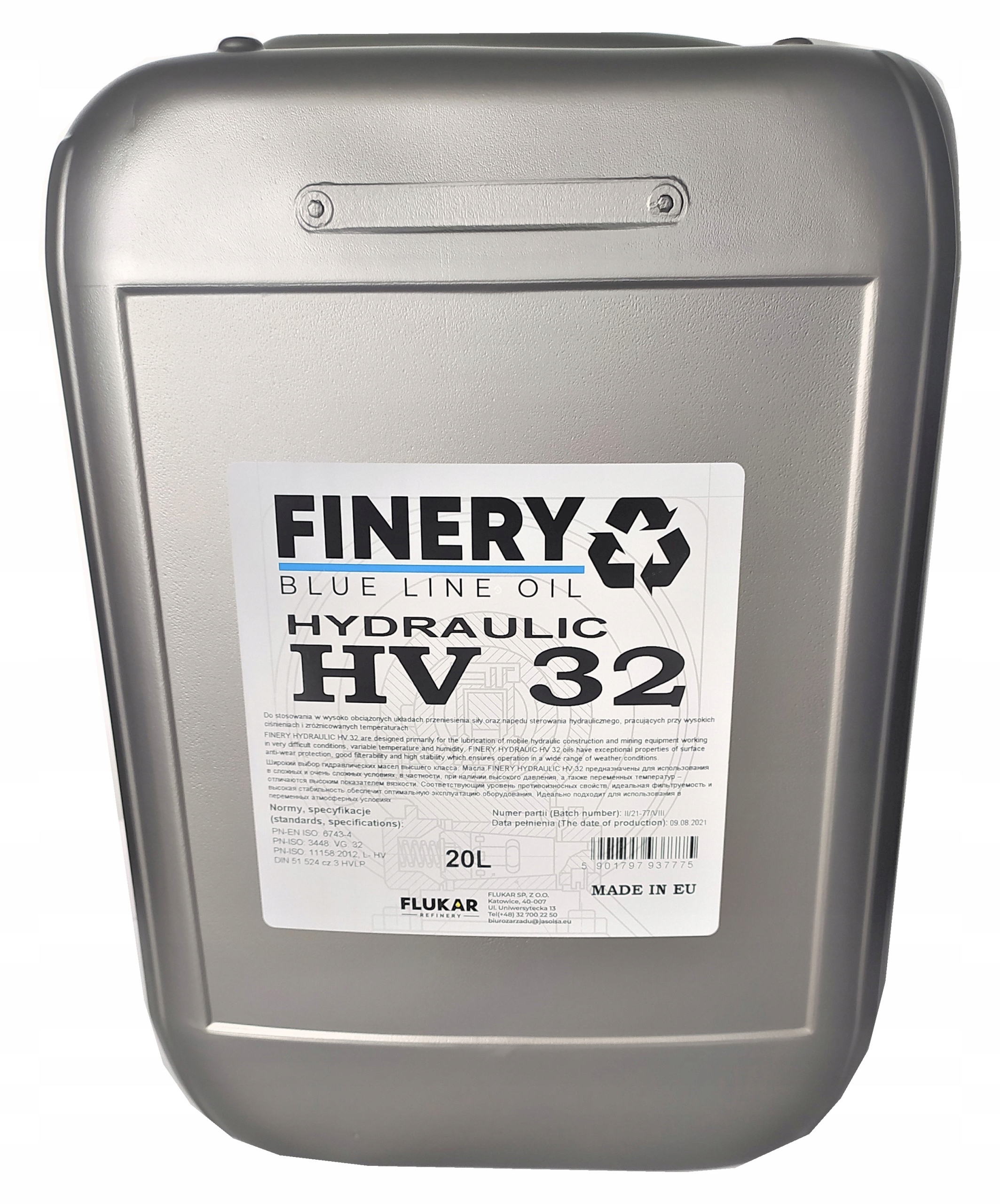 

Finery Hydraulic Hv 32 20L. Olej Hydrauliczny
