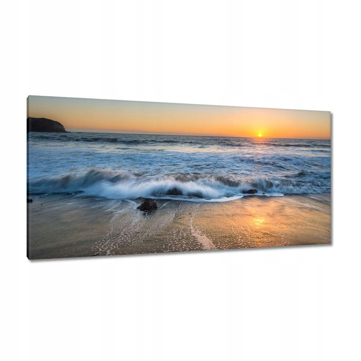 Obrazy 115x55 Západ slunce Pláž