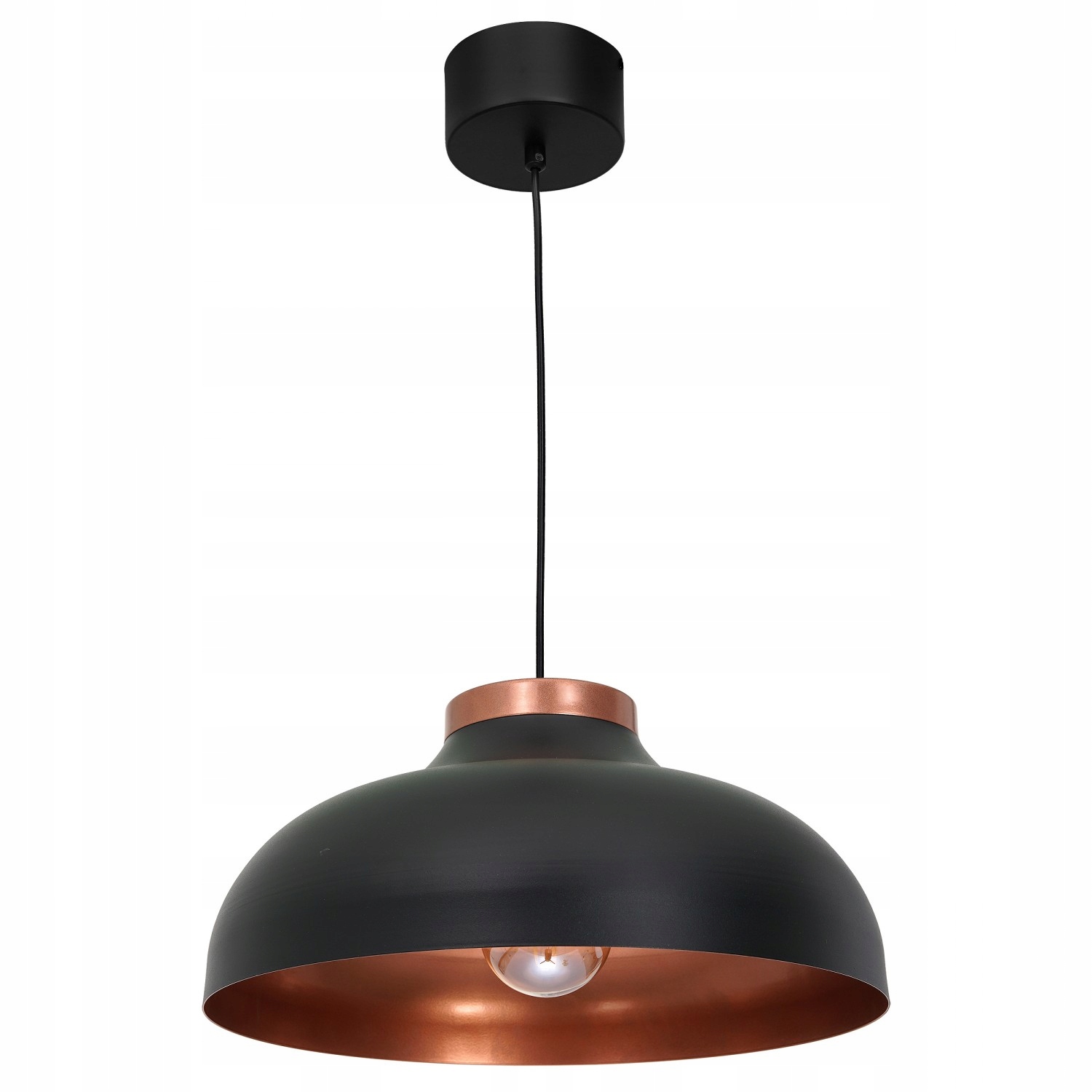 Závěsná Lampa Luminex Basca 1735 Černá/měděná