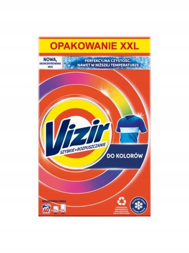 Levně Vizir Color Prášek na praní barevných tkanin Xxl 3,3 kg (60 praní)