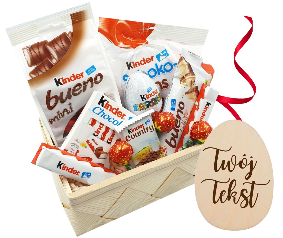 Levně Dárkový koš Gravírovací Kinder na Dárek Velikonoce zajíčka pro dítě