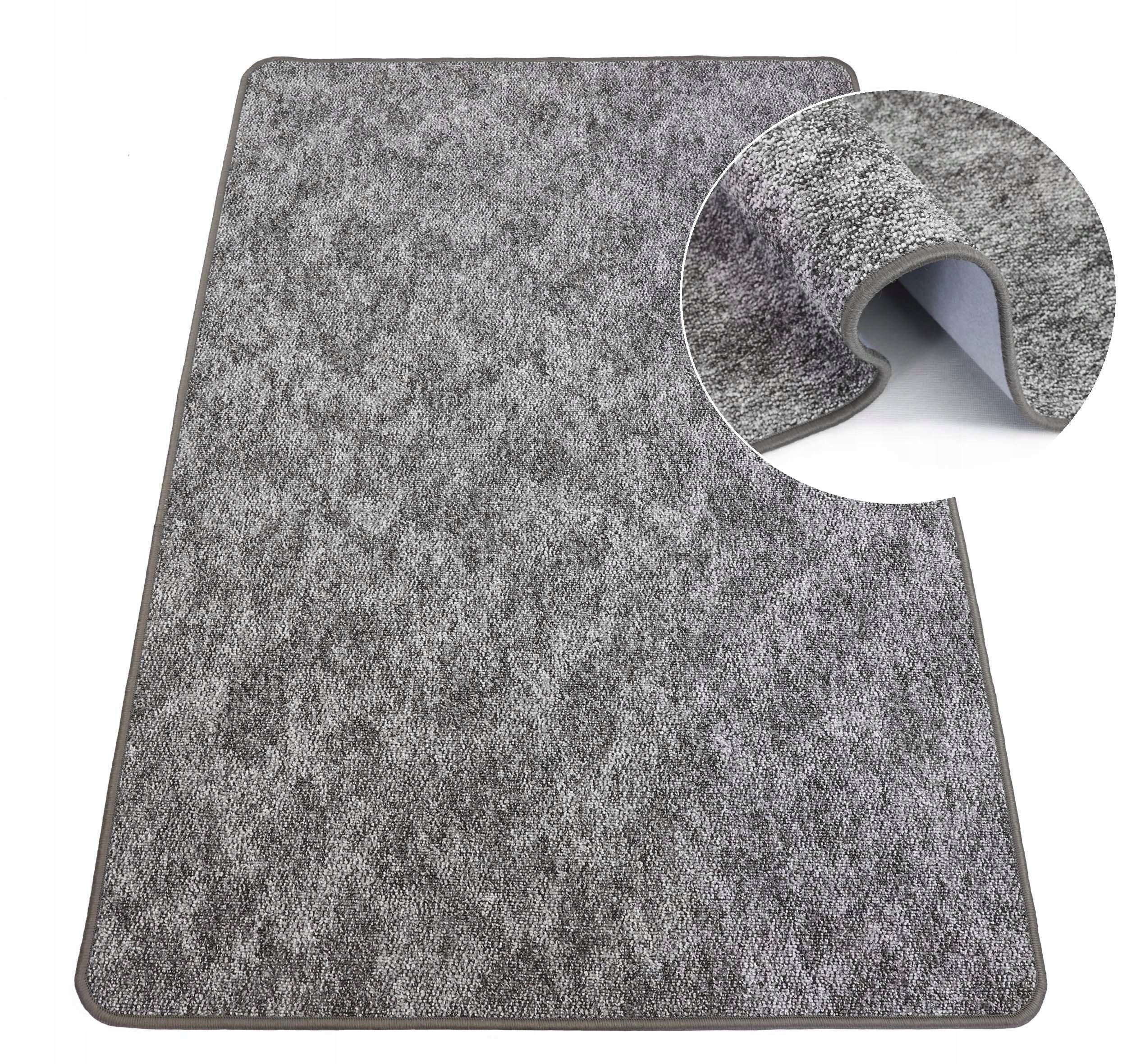 Dywan 150x150 Grafit Nowoczesny Skandynawski Pętelkowy do Salonu Marcello