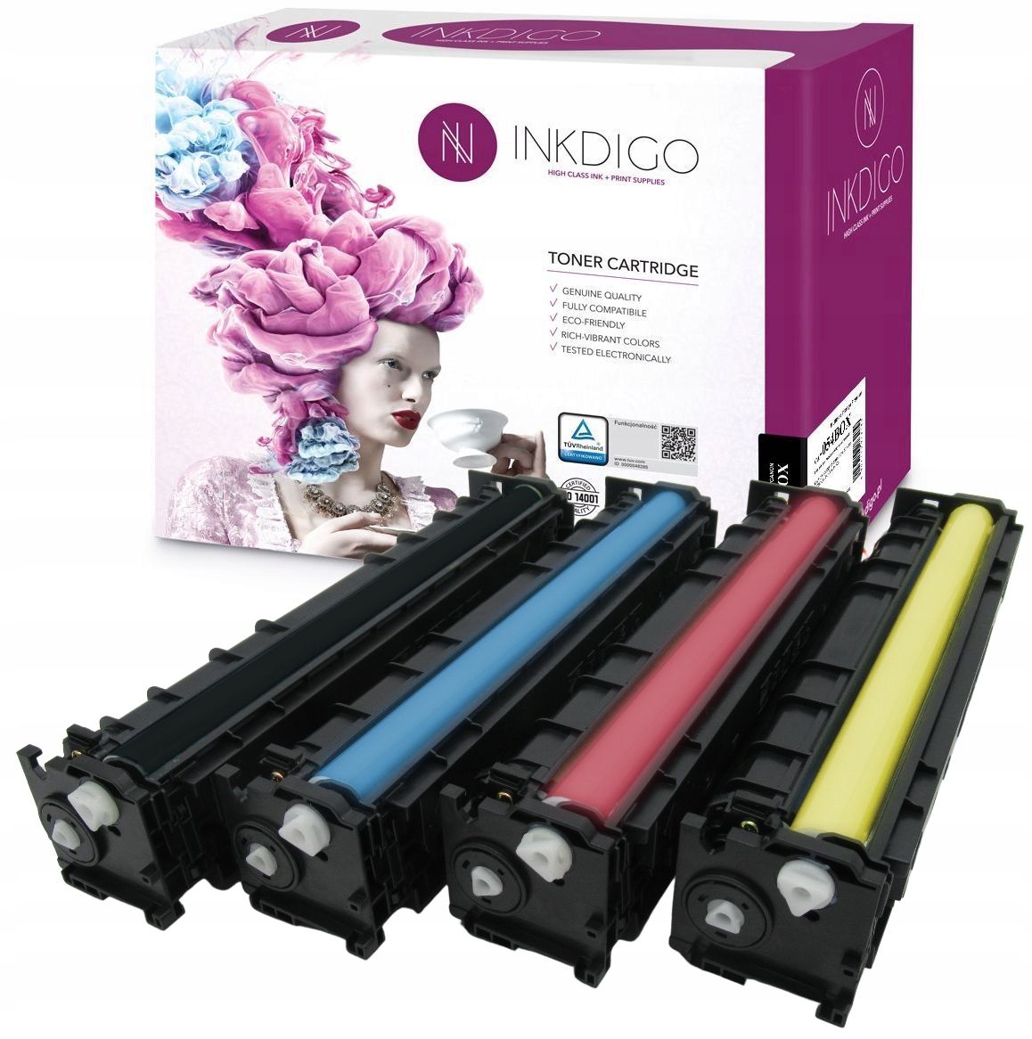 

4x Toner Canon do CRG054H i-SENSYS MF644Cdw MF645