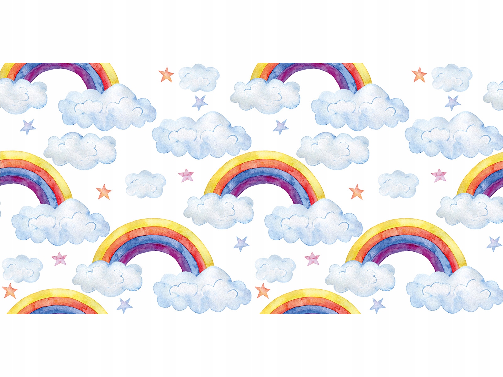 PODKŁADKA na biurko MALM 140x65 tęcza chmurki