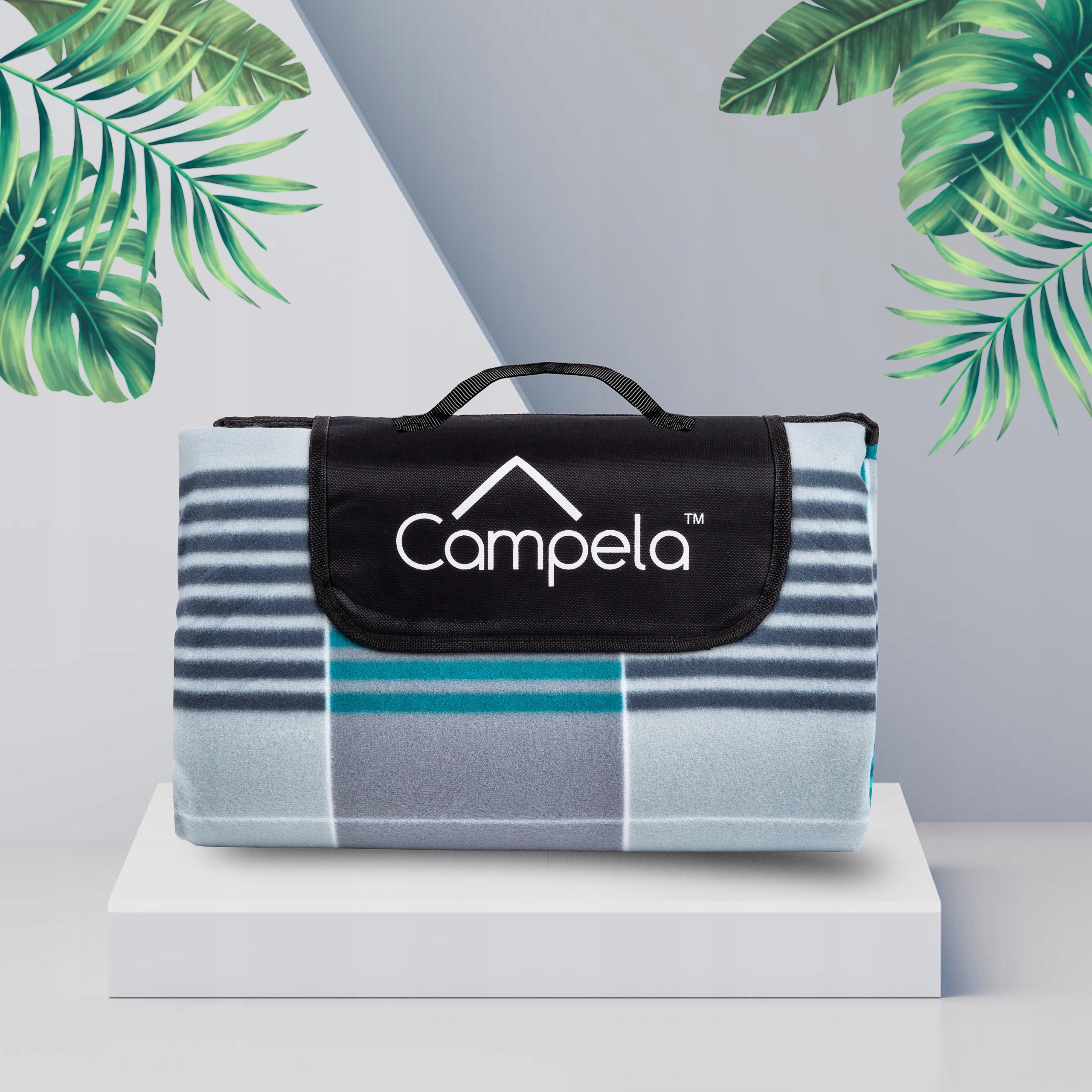 KOC PIKNIKOWY PLAŻOWY Z IZOLACJĄ MATA 200X200 CAMPELA KOCYK DO OGRODU Kształt prostokątny