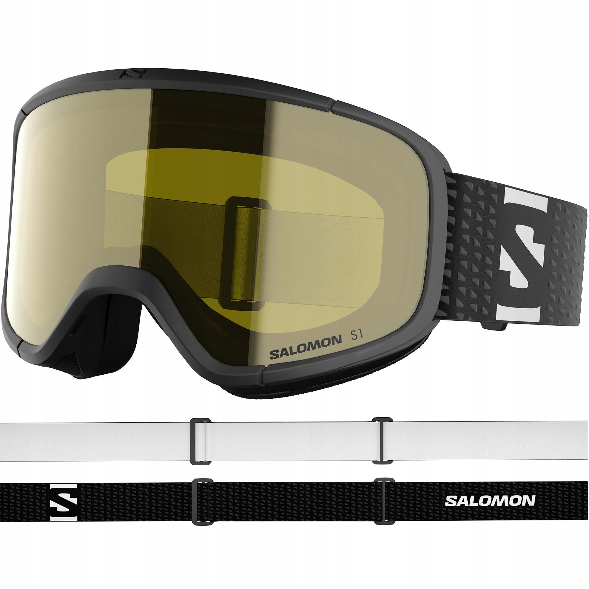 Lyžařské brýle Salomon Aksium 2.0 Black Flash Yellow S1