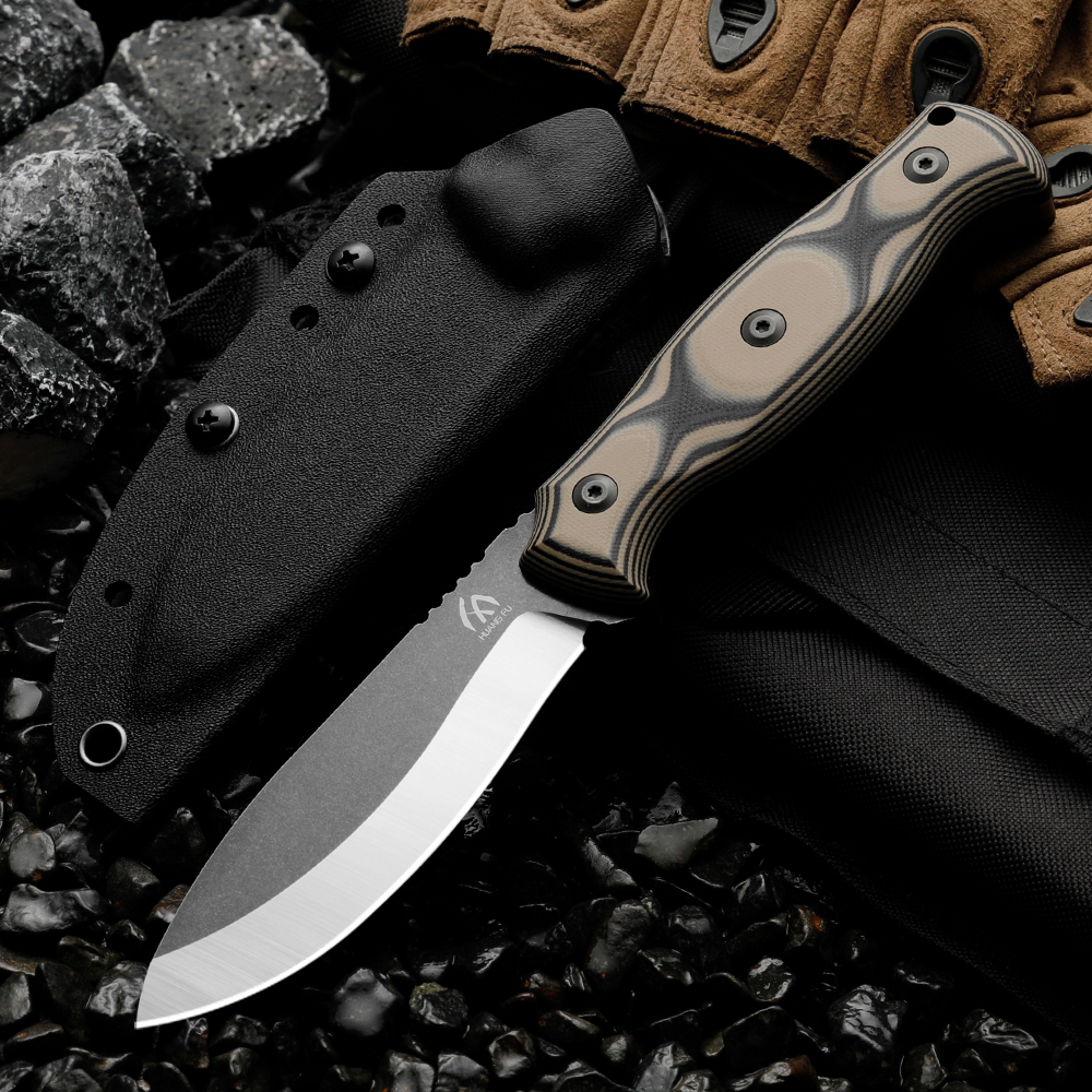 Nůž pro přežití s rukojetí G10, outdoorový nůž s pevnou čepelí, perfektní dárek pro muže