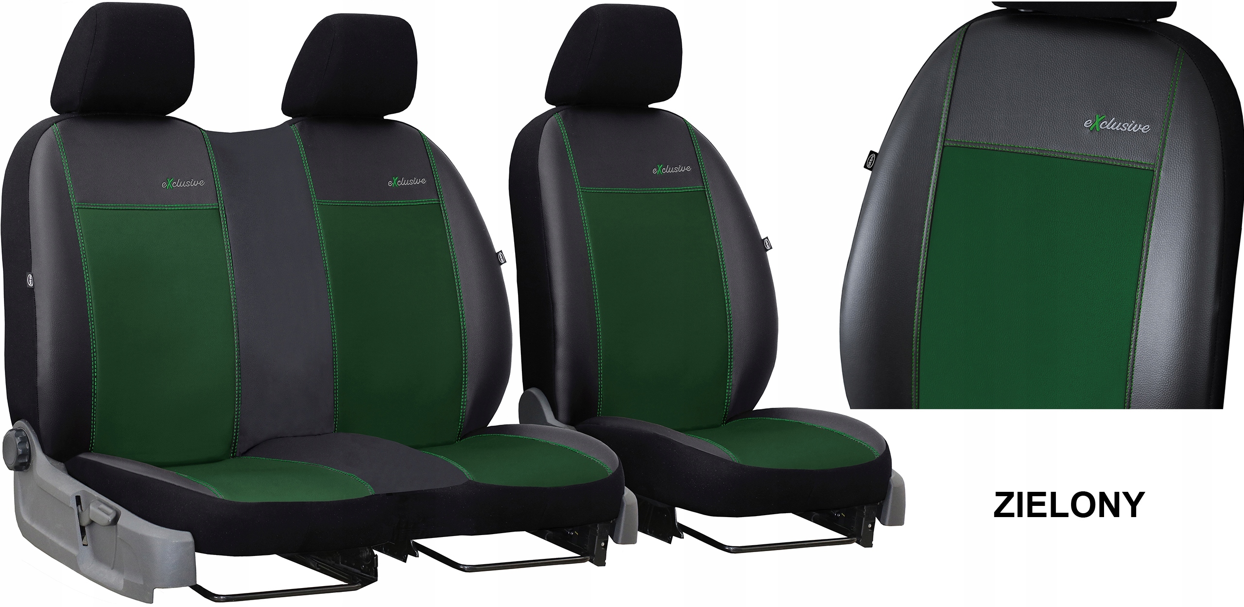 SKÓRZANE POKROWCE MIAROWE DO IVECO DAILY 5 2+1 Materiał skóra sztuczna