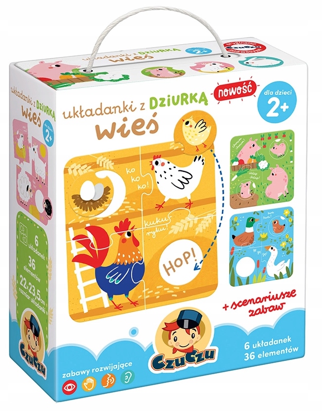 

Puzzle Układanki z dziurką Wieś Czuczu 2+ Czu Czu