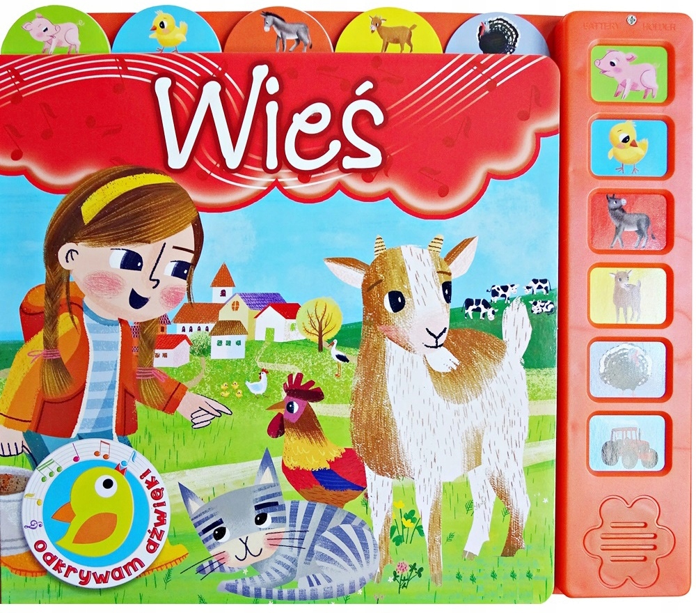 

Książka Sensoryczna Odkrywam Dźwięki Wieś
