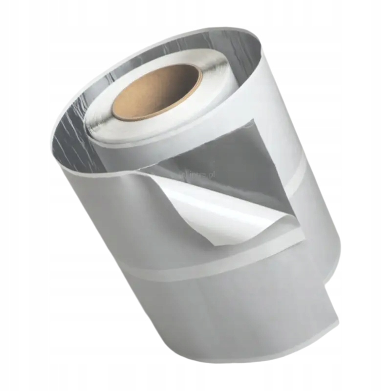 Alubutyl B2 0,6 mm/200 mm/10 m butylová páska z hliníku, šedé lepidlo, průsvitná