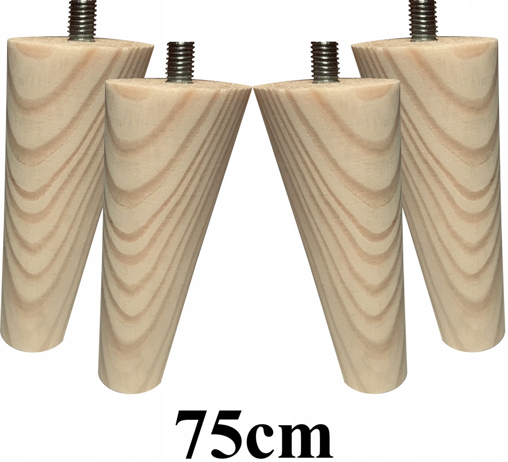 Nohy Nožičky dřevěné šikmé 75cm 4ks