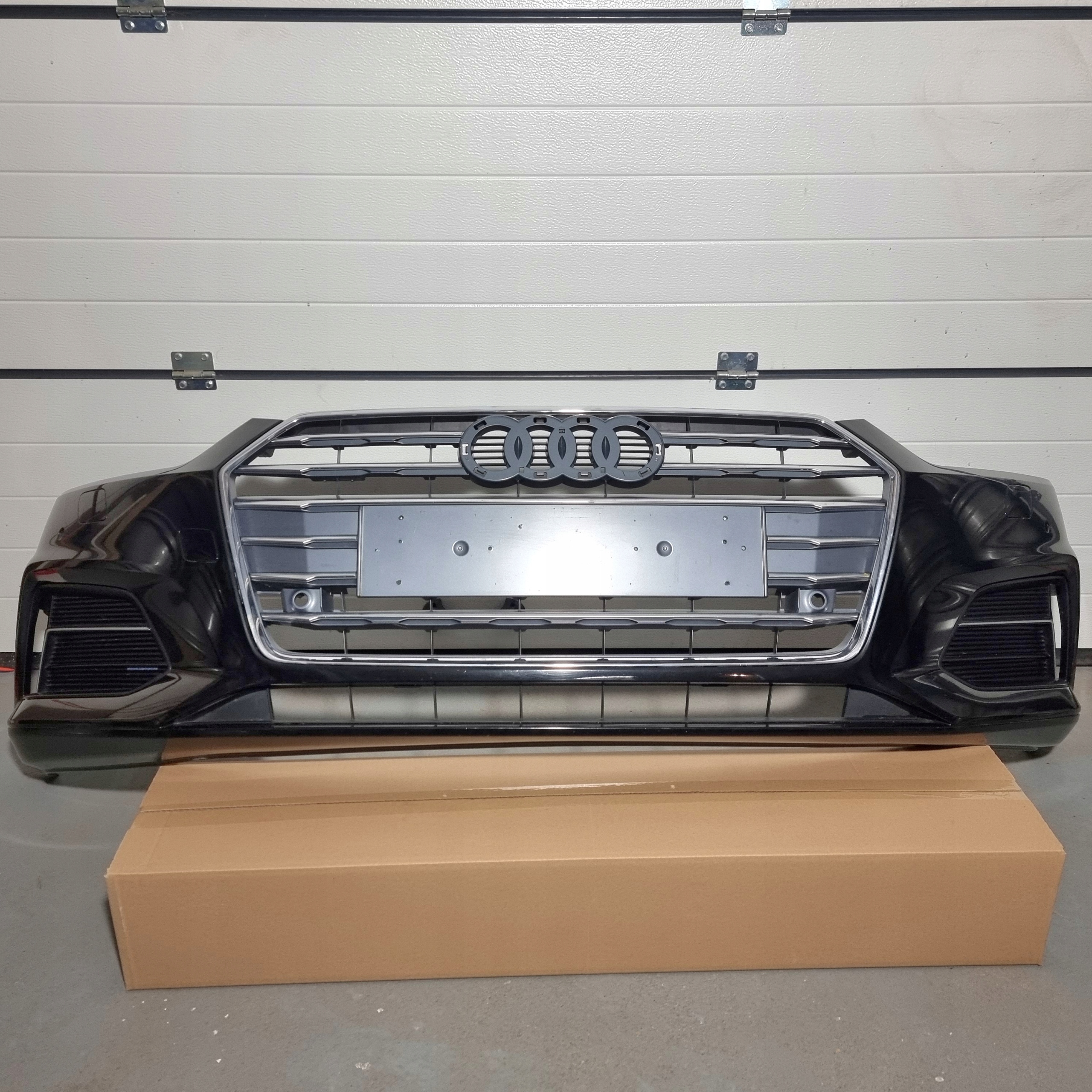 AUDI A5 8W6 S-LINE ZDERZAK PRZEDNI KOMPLETNY CZARNY oryginalny OE 4 x PDC