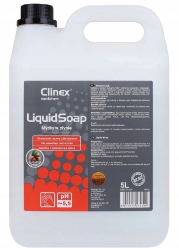 

Clinex Liquid Soap 5L! Delikatne Mydło W Płynie!