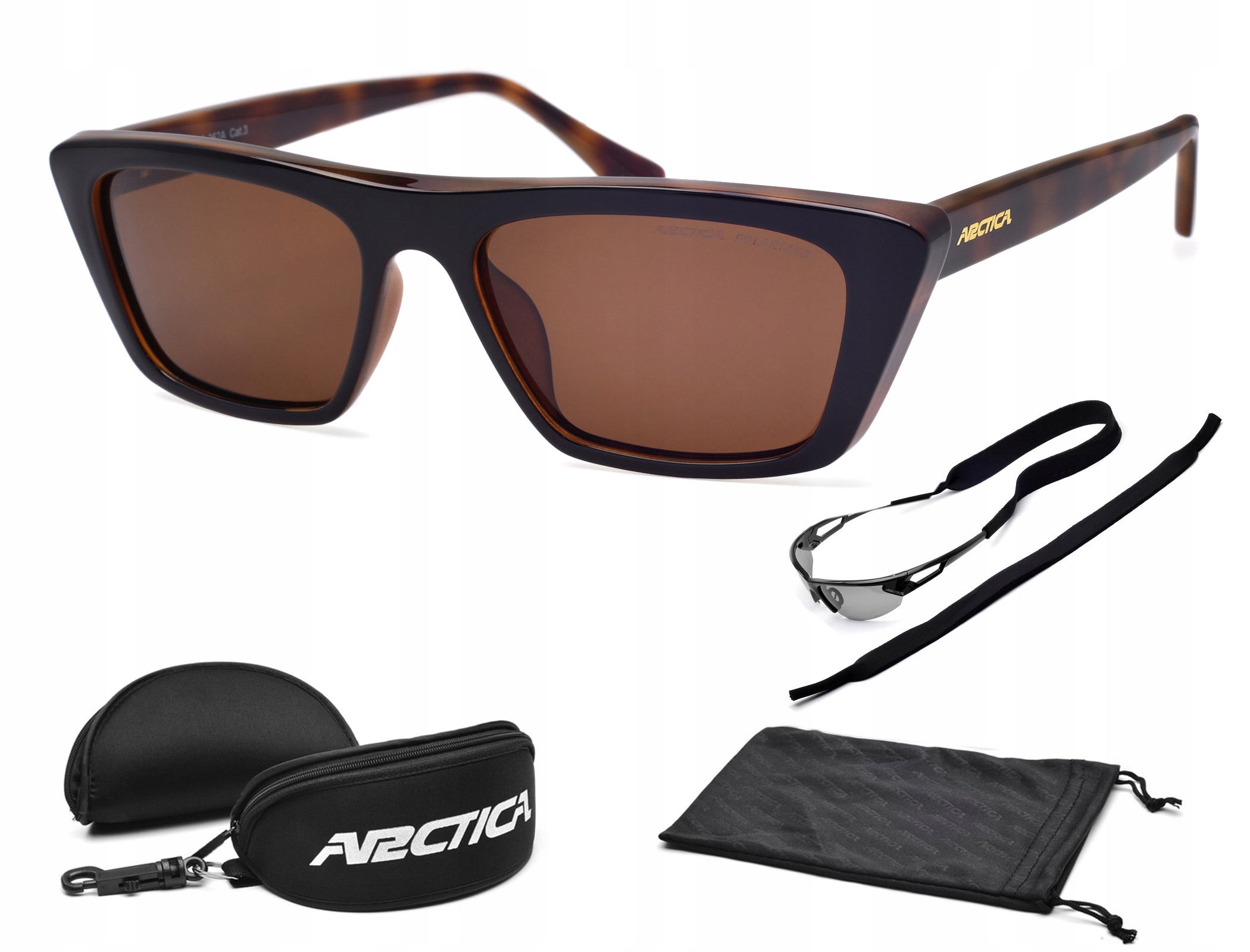 Dámské Sluneční Brýle Arctica S-362A Polarizační Hnědé Sklo