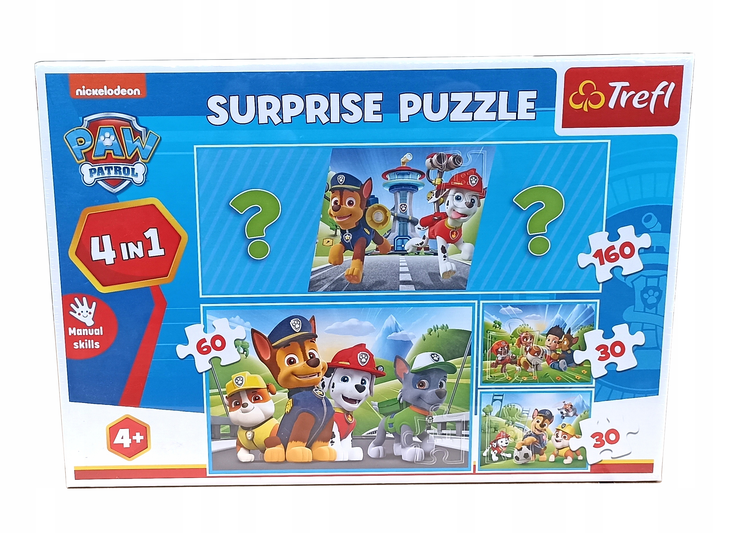 

Układanka Edukacyjna Surprise Puzle Psi Patrol 4w1
