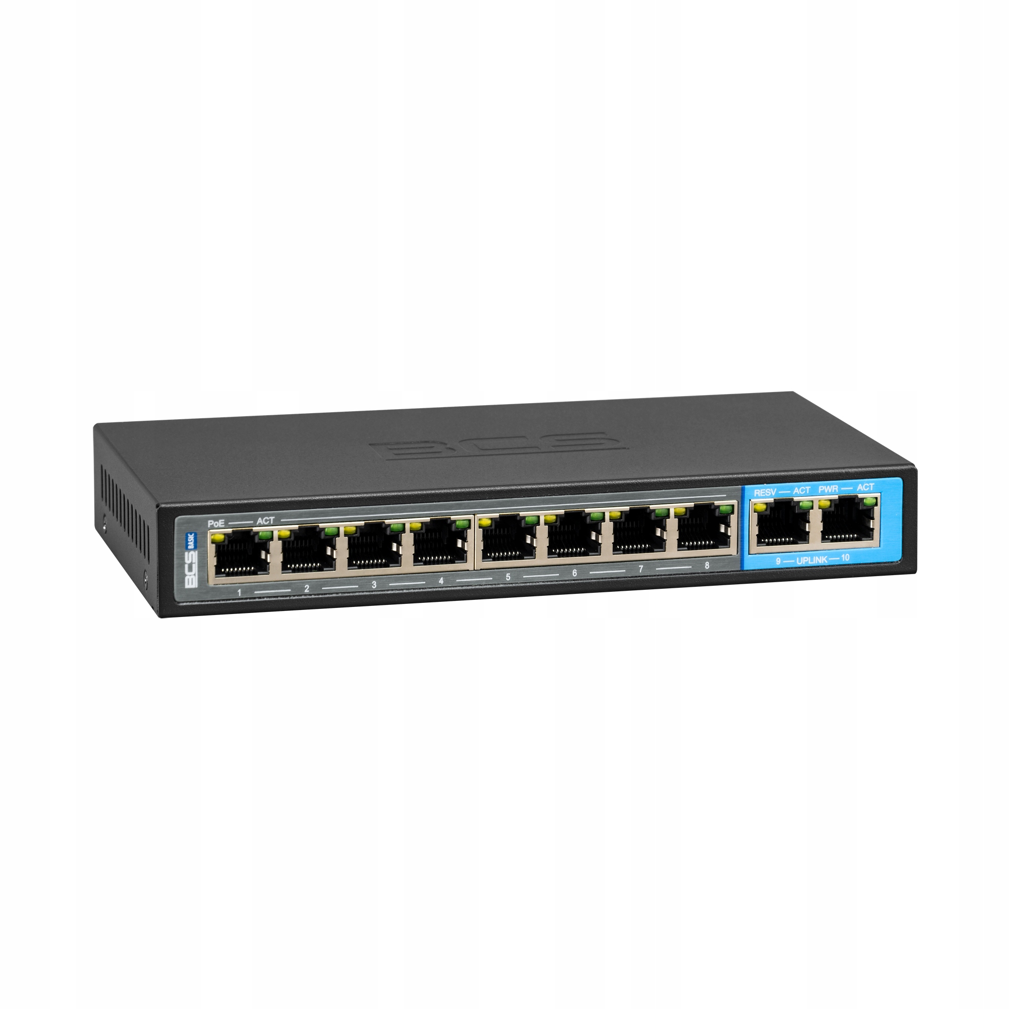 Switch PoE BCS-B-SP0802 10/100Mb/s 10 portov