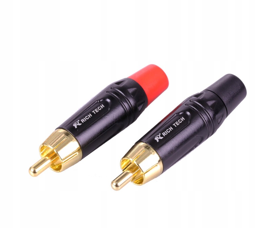 

Wtyk Rca Chinch Złocony Rich Tech 2szt