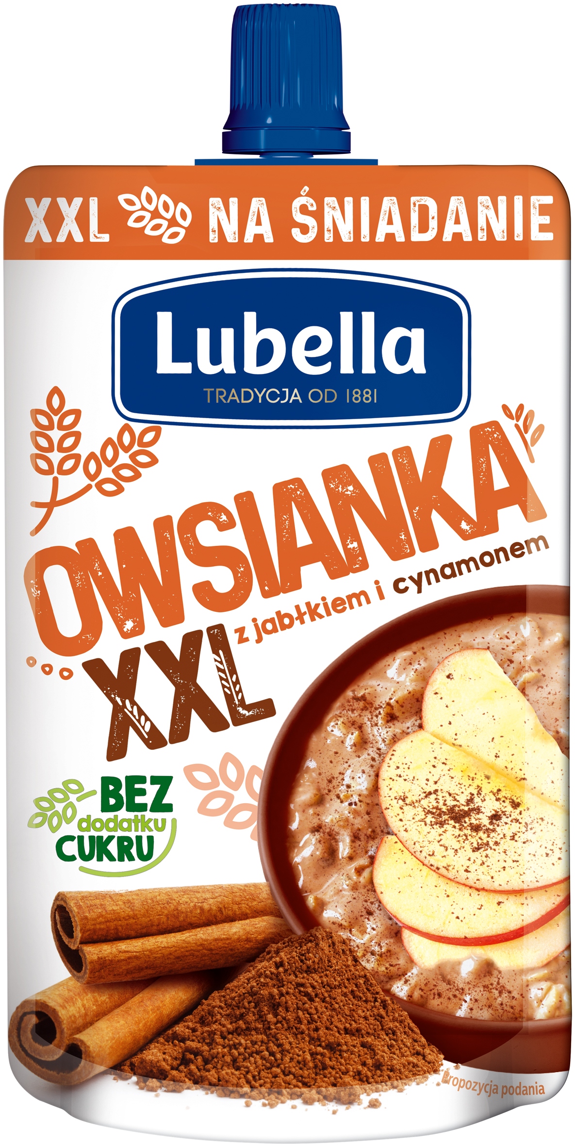 LUBELLA OWSIANKA XXL Przekąska Jabłko Cynamon 170g