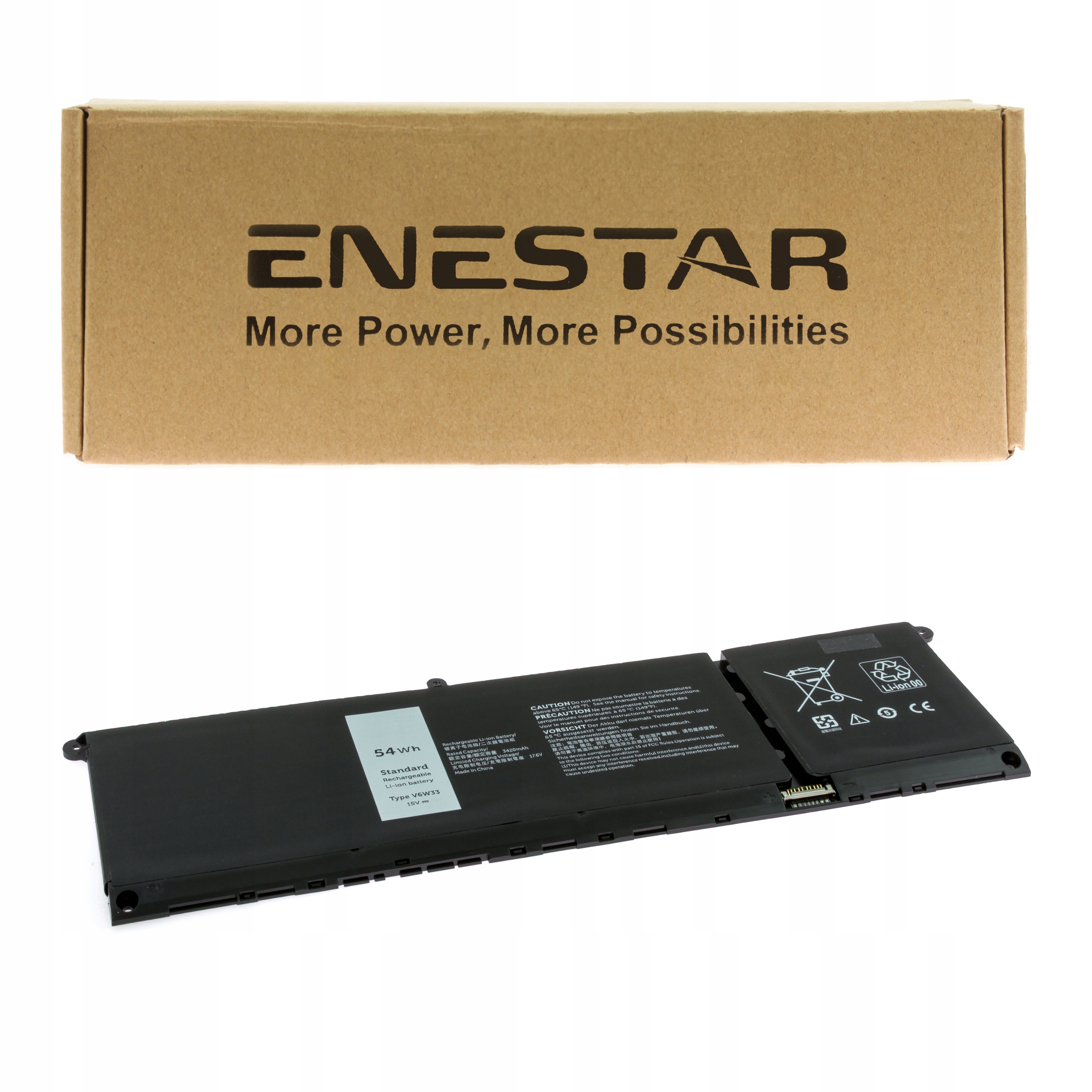 Premium bateria do Dell V6W33 Inspiron 15 3520 Latitude 3420 Vostro 3510