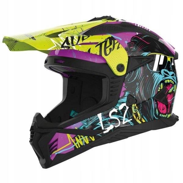 LS2 MX708 Fast II Gorilla Purple prilba M