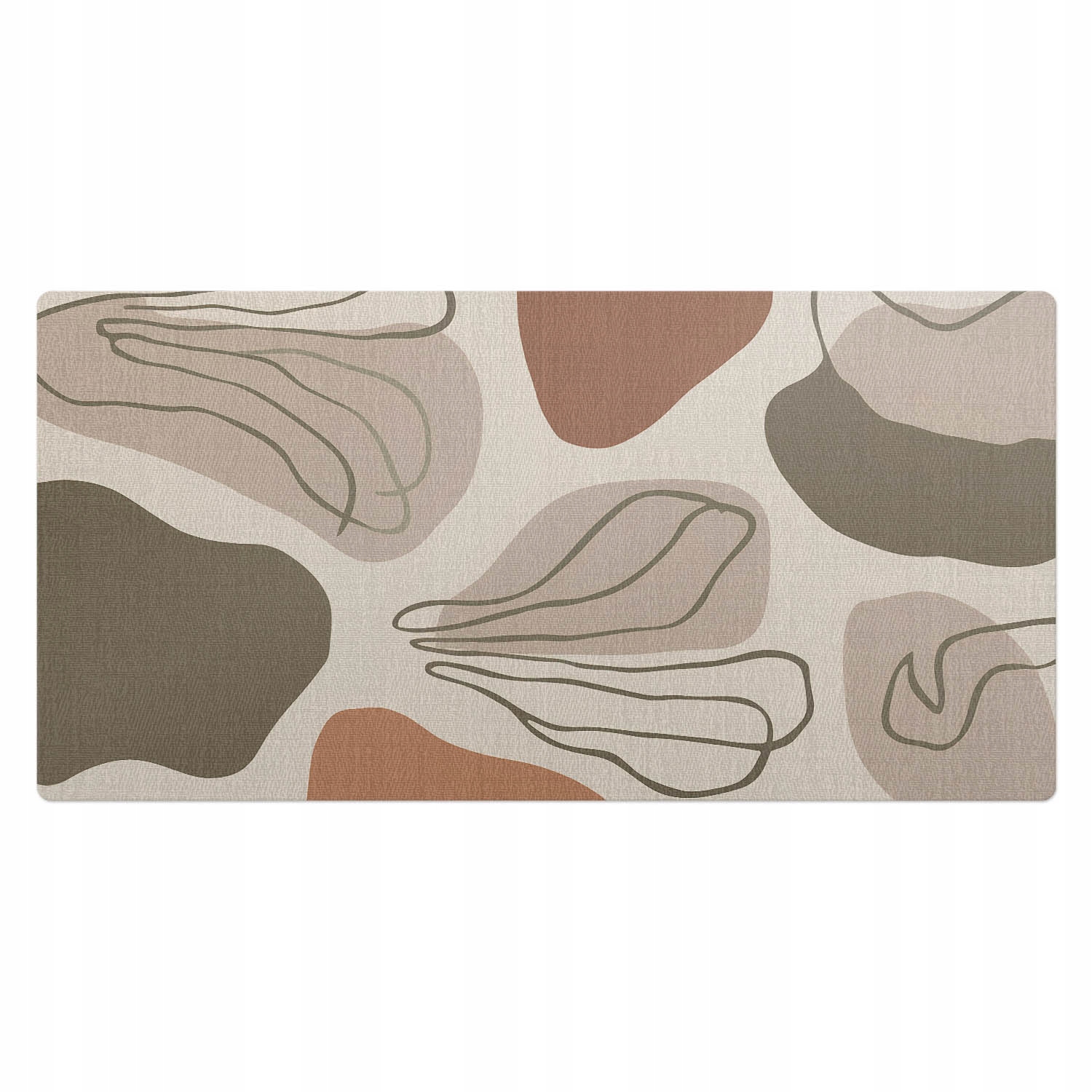 Herní podložka s grafikou na pracovní desku Dynamické abstraktní tvary 100 x 50 cm