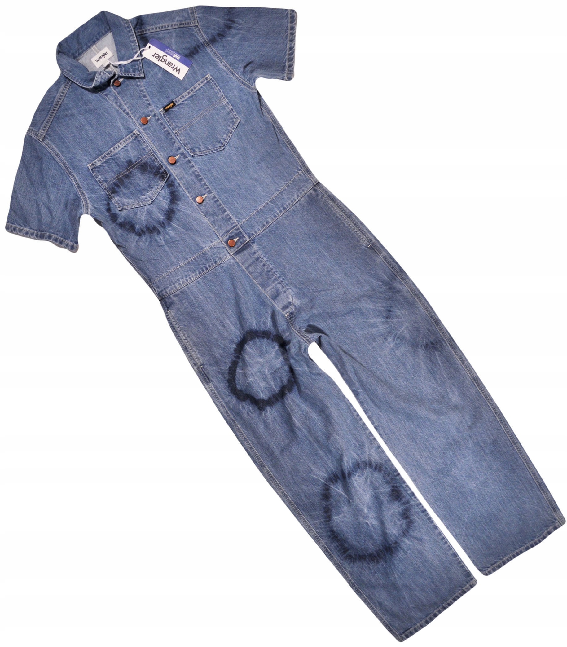 Wrangler kombinéza Relaxed tapered Blue džíny Boliersuit S