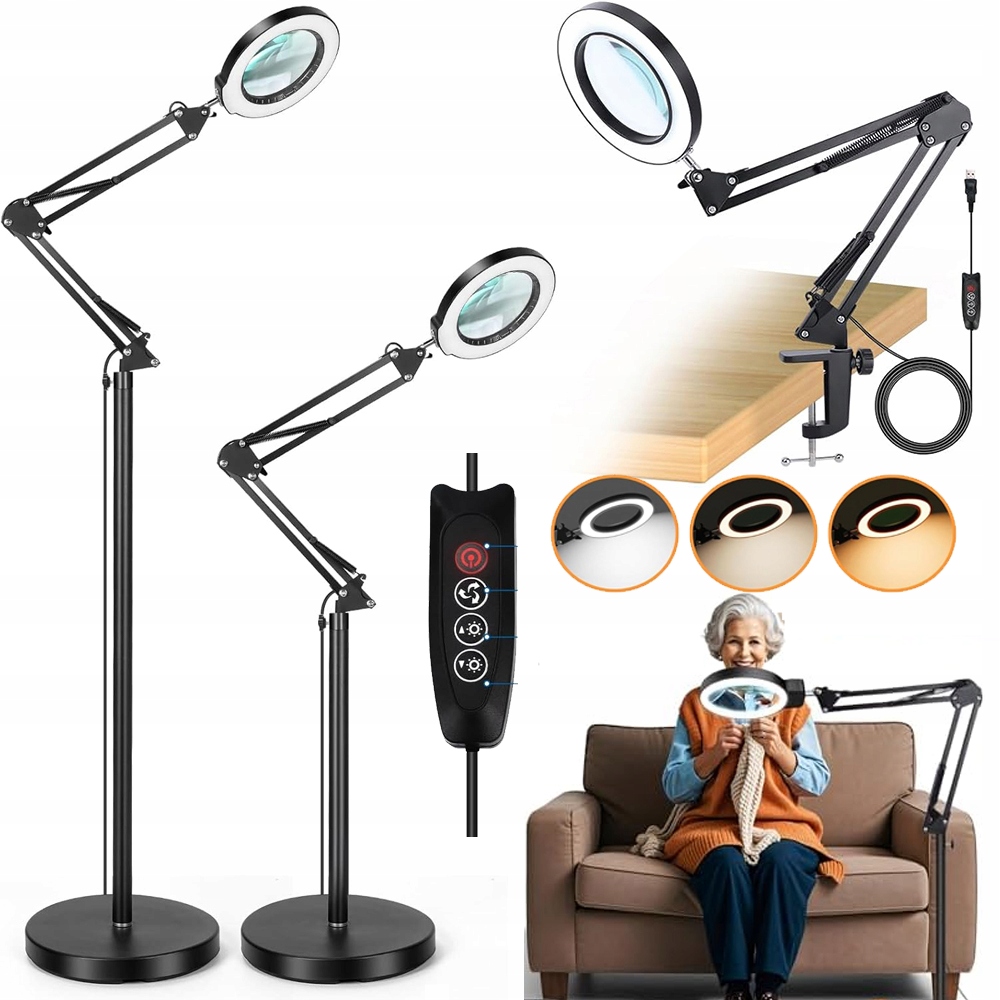 Lampa dermatologická kosmetická lampa nastavitelná Led Stojací lampa 103 cm