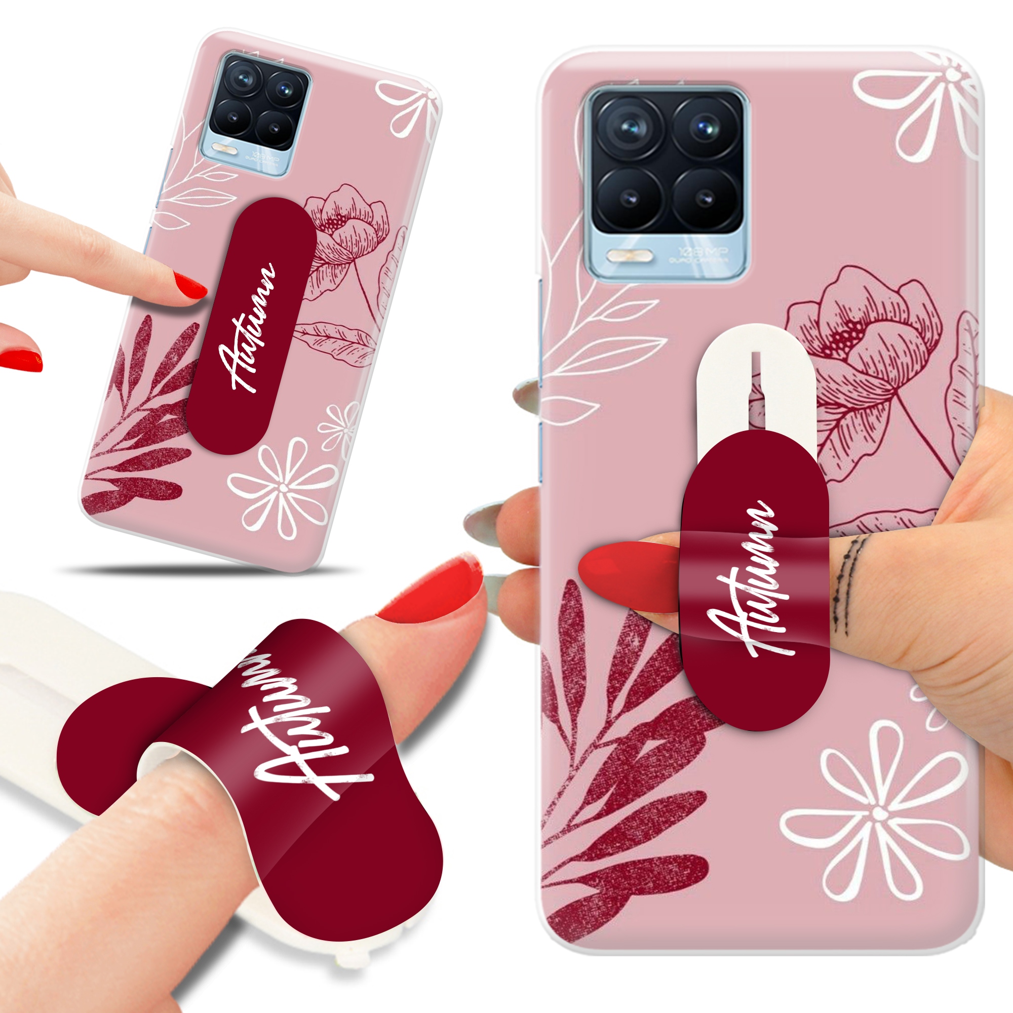 Etui + Uchwyt do REALME 8 Patterny Case Top Wzory