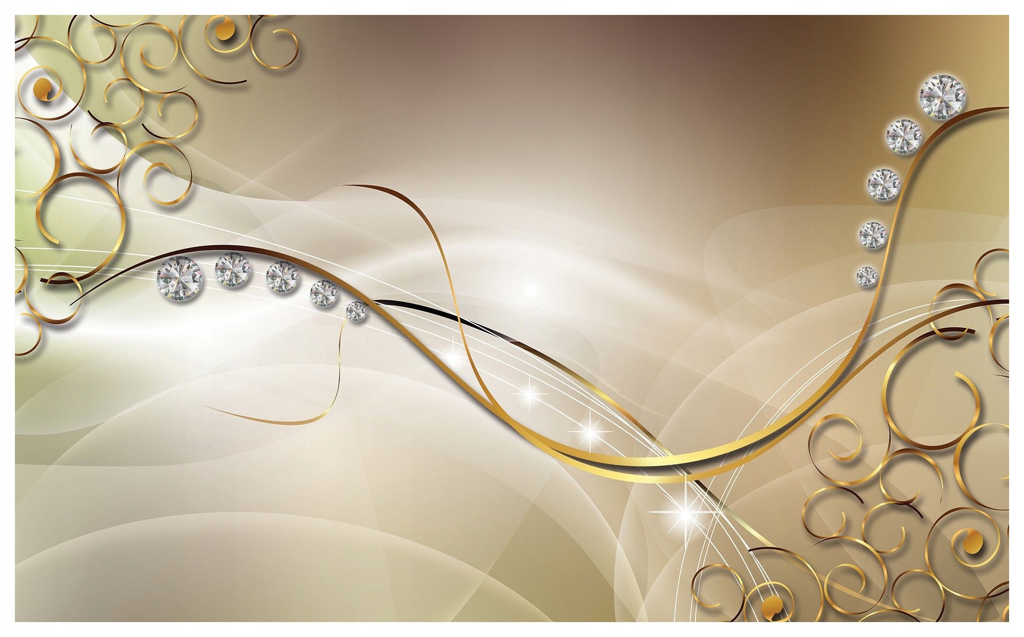 Fototapeta Zlato Striebro Diamanty Vinylová abstrakcia 254x184 lepidlo