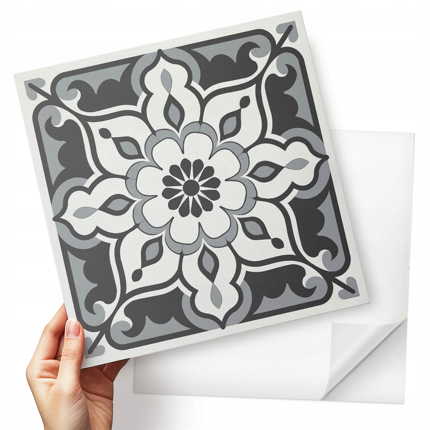 Balíček dlaždic Vinyl Motiv květin s dekorativními detaily 9x30x30 cm