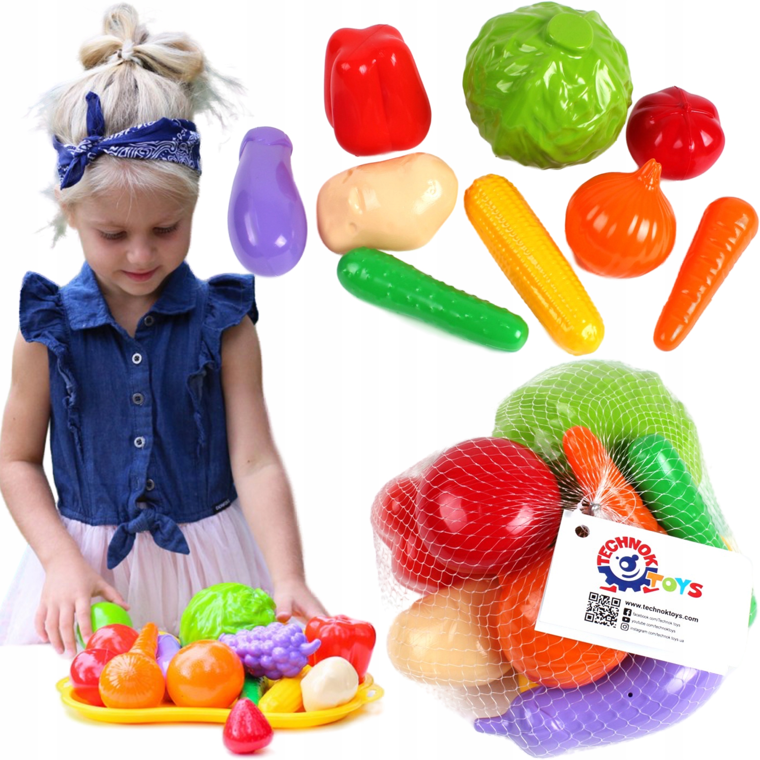 

Zabawkowe Plastikowe Warzywa 9 szt dla dzieci