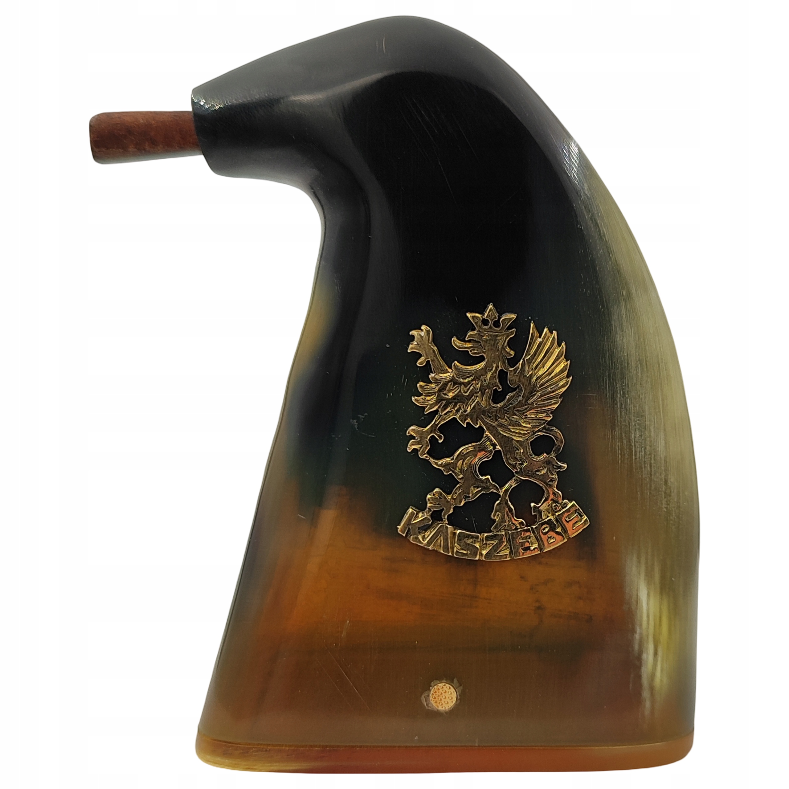 КАШУБСКАЯ ТАБАКЕРКА ИЗ РОГА С ГРИФОМ ТАБАКЕРКА ТАБАК РЕМЕСЛА