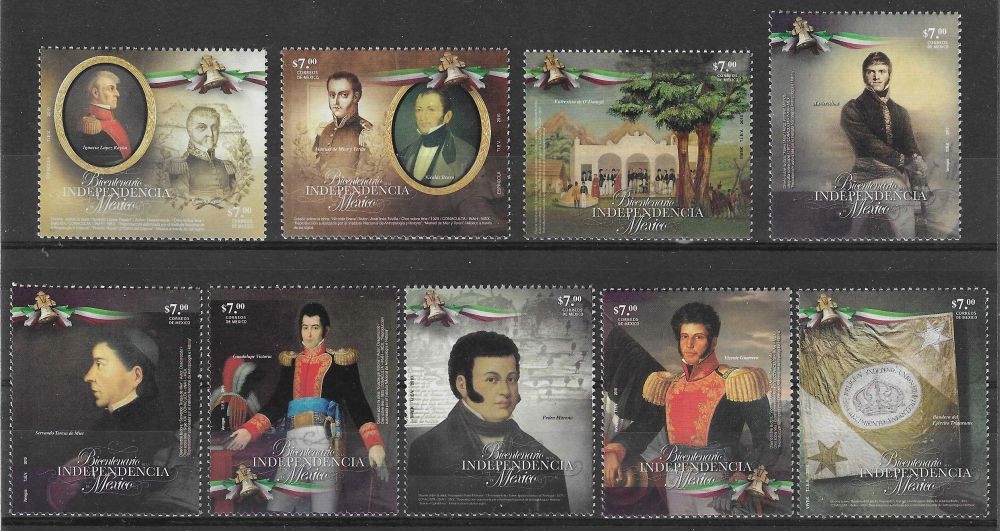 Meksyk 2010 Mi 3573-3581 Czyste **