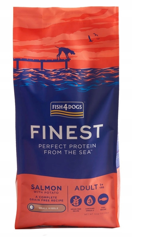 Levně Fish4Dogs Salmon Adult Small Breed Krmivo bez obilovin s lososem 6 kg