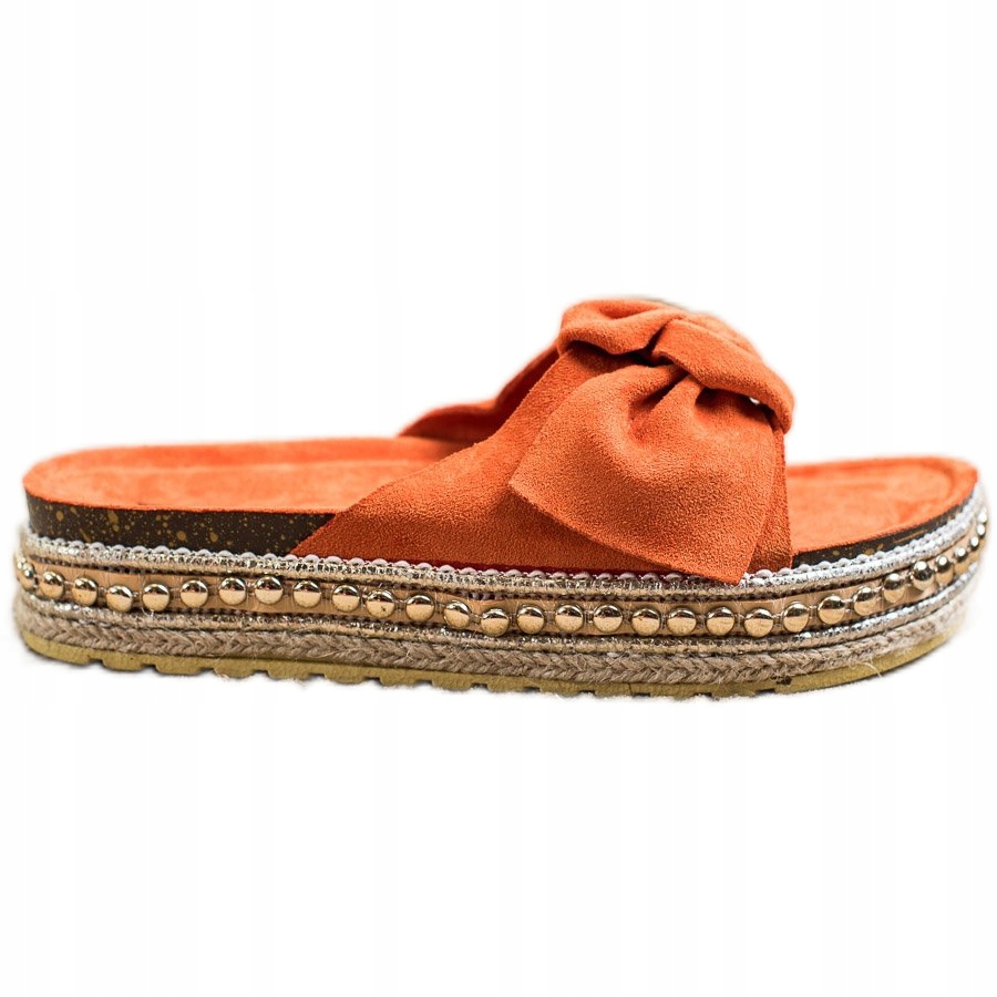 

Klapki damskie Klapki Z Espadryle Z Kokardą r.39