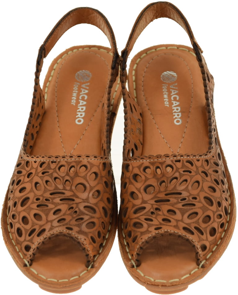 SANDAŁY DAMSKIE VACARRO 0231 BRĄZOWE TRENDY NA LATO WYGODA NOWOŚĆ HIT R.39 Stan opakowania oryginalne