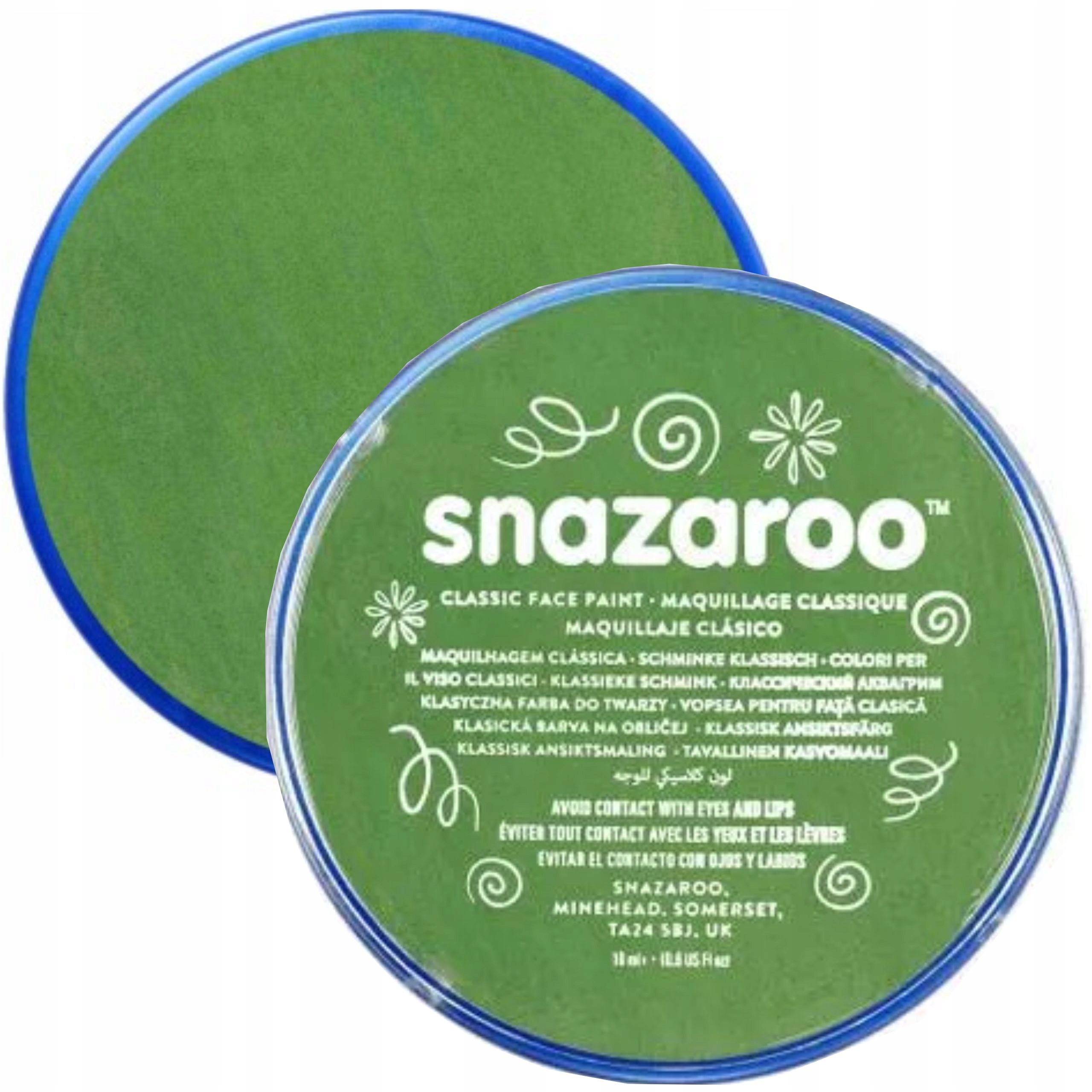 

Farba do malowania twarzy 18ml trawiasta zielona