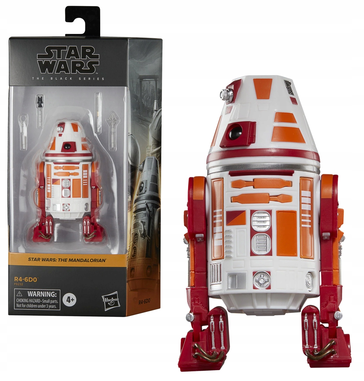 Mandalorian R4-6D0 Figurka černá série 15 cm