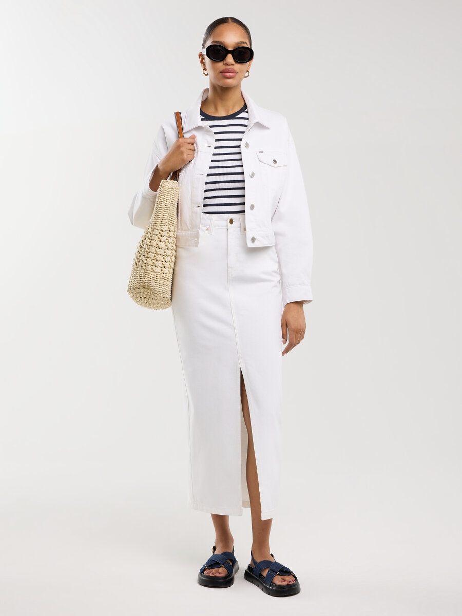 Big Star Dámská Podzimní Bunda Bílá Ella 100 L