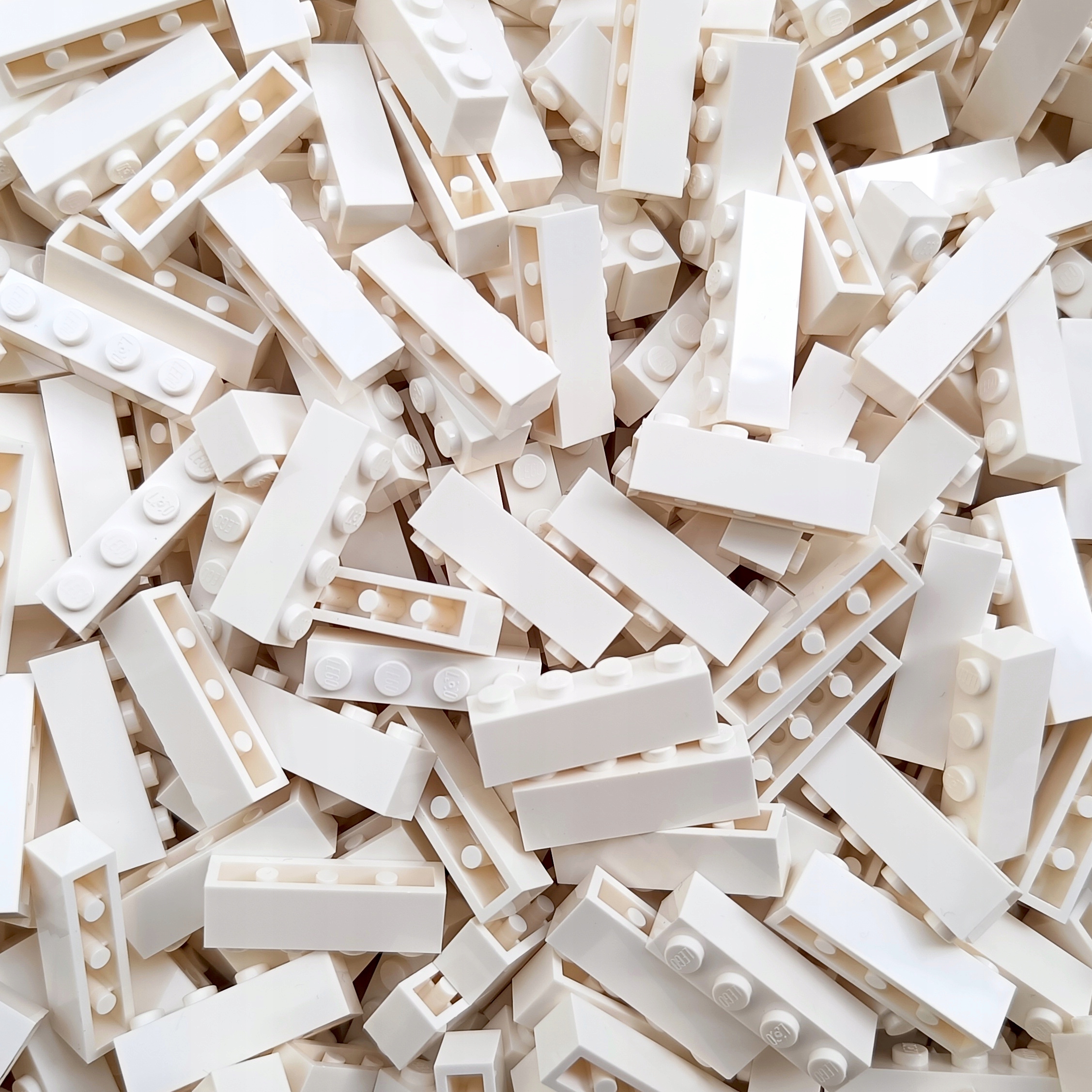 LEGO Tégla építőkocka 1x4 Fehér 301001 3010 - 50db