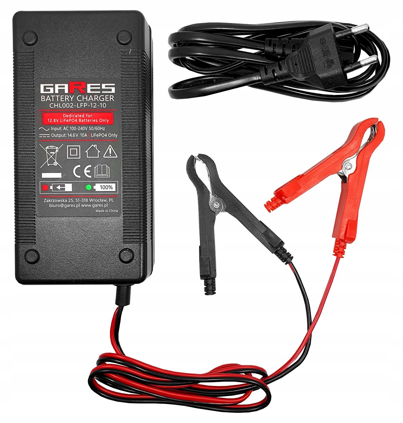 Usměrňovač Nabíječka akumulátorů LiFePO4 12.8V 10A