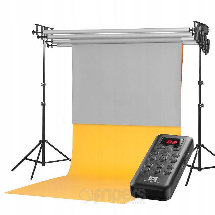 Systém zavěšení pozadí FreePower elektrický pohon na stěnu, stativový, 4 pozadí