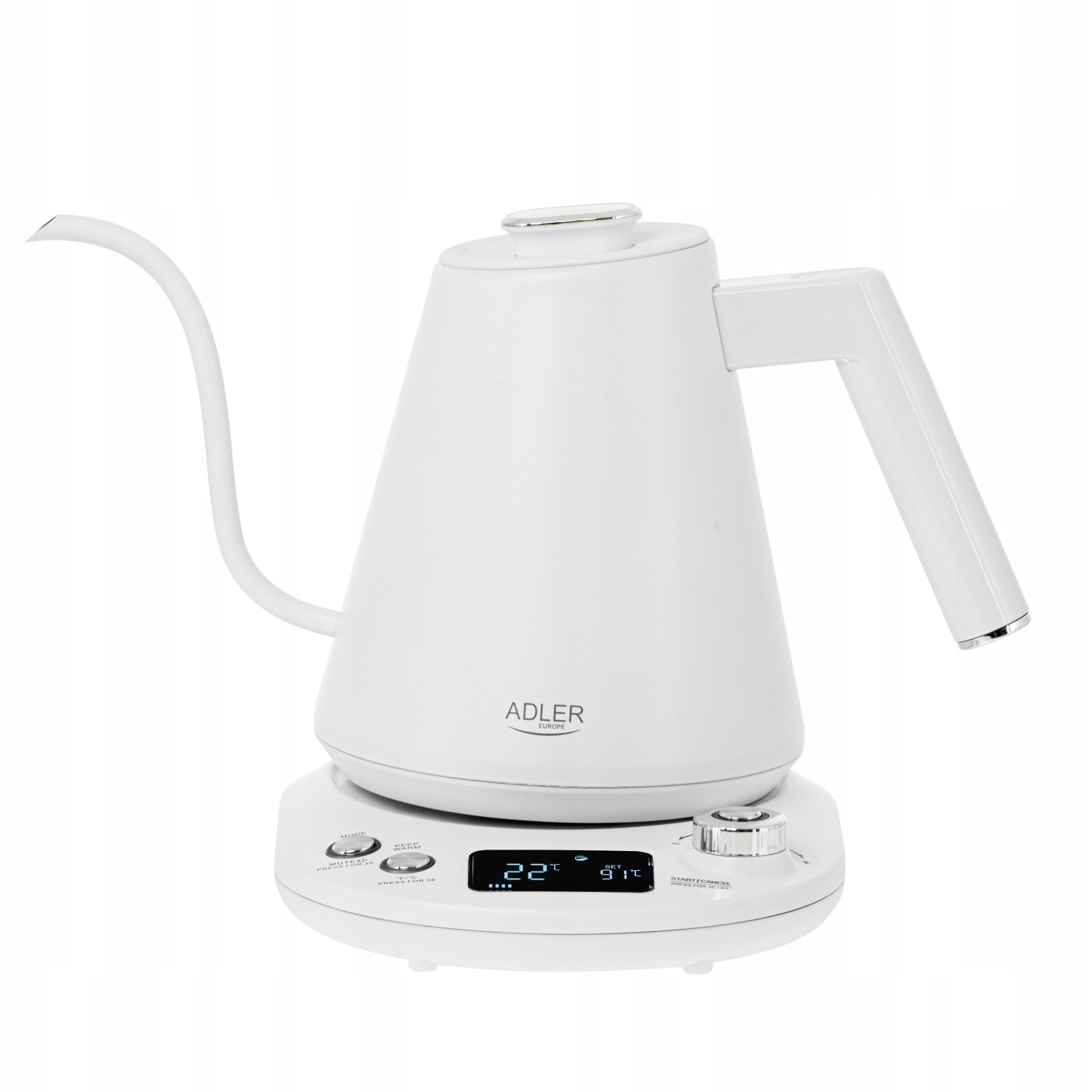 Ad 1349 Kovová konvice s dlouhým výtokem 1,0 l