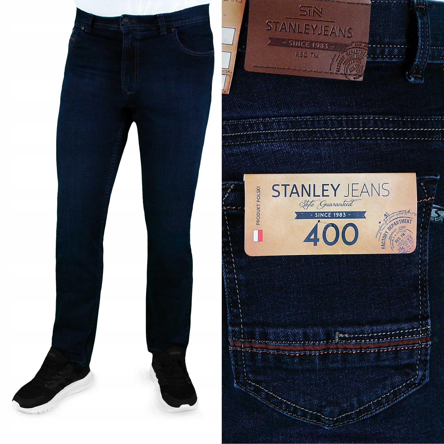 SPODNIE MĘSKIE STANLEY 400/013 W38 L30 W102cm