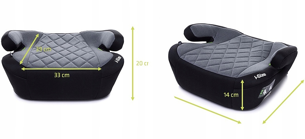 FOTELIK SAMOCHODOWY PODDUPNIK SIEDZISKO PODSTAWKA DLA DZIECKA ISIZE ISOFIX Waga produktu z opakowaniem jednostkowym 3 kg