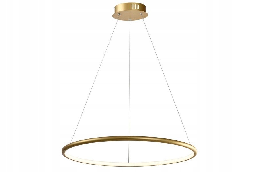 Zlatá kulatá horizontální lampa Ring Led Ragi 62 cm 36 W obývací pokoj
