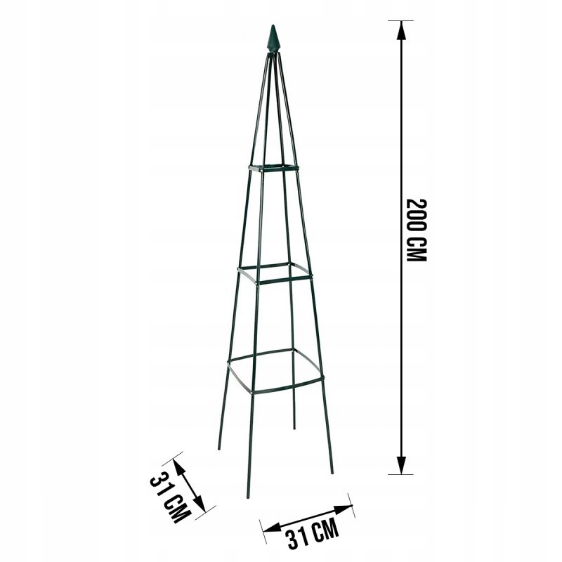 PERGOLA OGRODOWA TARASOWA METALOWA PODPORA DO PNĄCZY WINOGRON RÓŻ PIRAMIDA Rodzaj słup